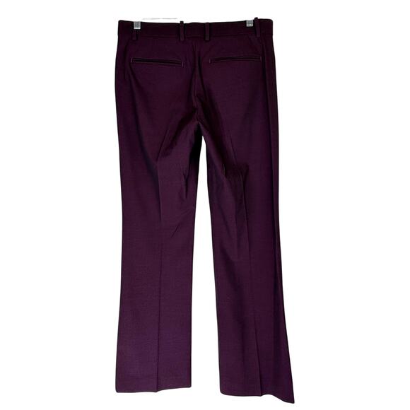 Gap Modern Boot Purple Iridescent Career Mid Rise Dress Pants Size 4R - Picture 4 of 9